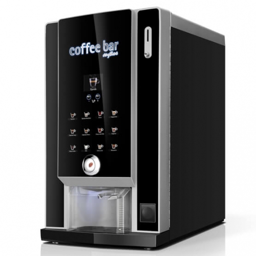 Sort Larhea Cine Dippio&cup kaffemaskine til hele bønner eller intantkaffe.