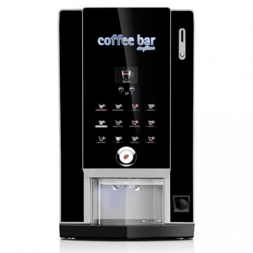 Sort Larhea Cine Dippio&cup kaffemaskine til hele bønner eller intantkaffe.