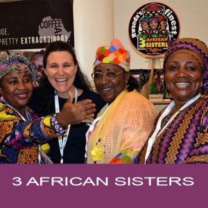 Kaffe etiketter 3 african sisters